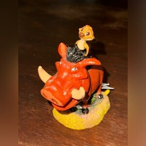 Disney Timon and Pumbaa Aquarium Fish Tank Figurine
